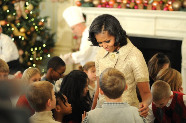 Military families meet with first lady at White House