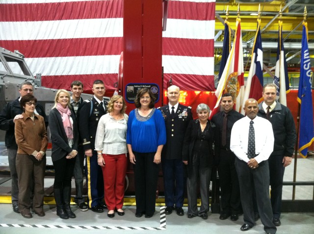 Friends attend ceremony to support the McConnells
