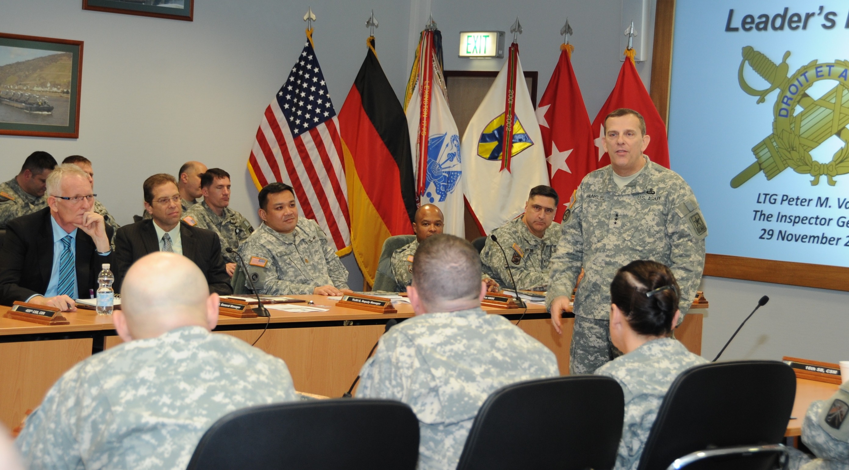 The Inspector General of the Army visits 21st Theater Sustainment ...