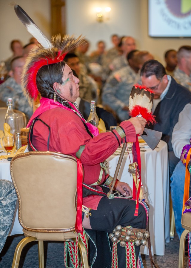 Fort Leonard Wood Soldier talks during Native American heritage month observance