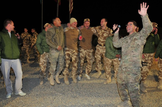 Marne music raises troop morale