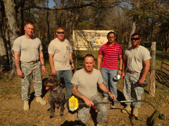 479th FA Soldiers restore historic Dulaney Cemetery