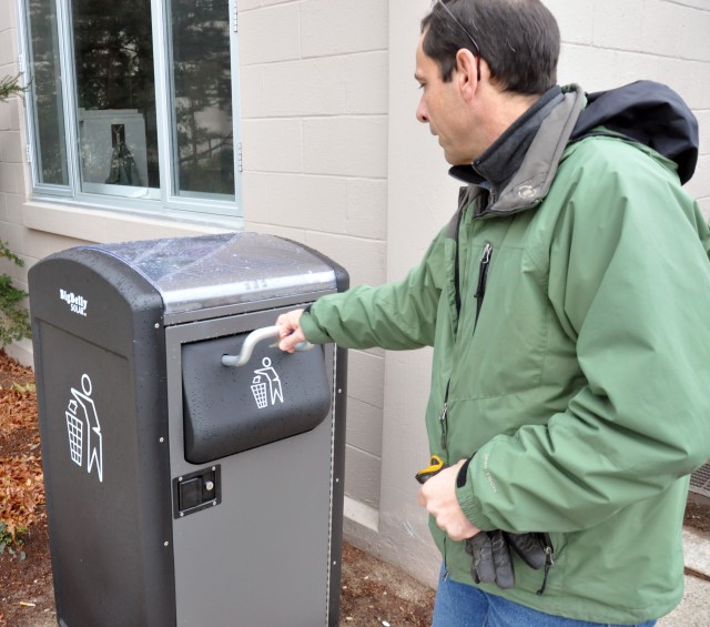 'BigBelly' devours waste at Natick