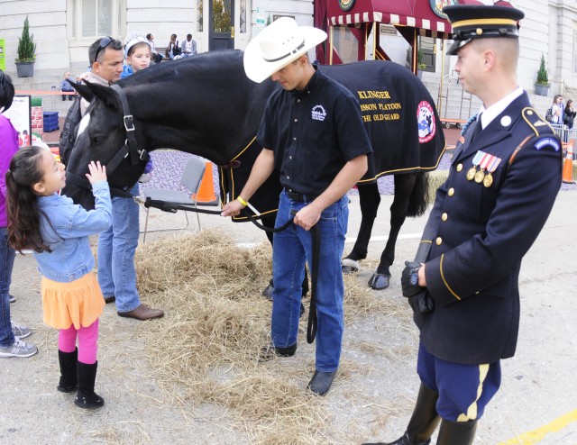 Caisson horse gives hope to grieving children