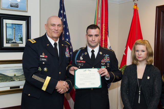 Award Ceremony for Staff Sgt. Matthew Senna