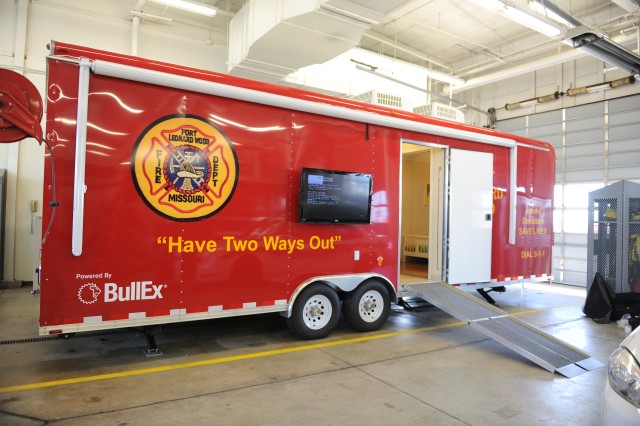 Fort Leonard Wood's high-tech fire safety training trailer