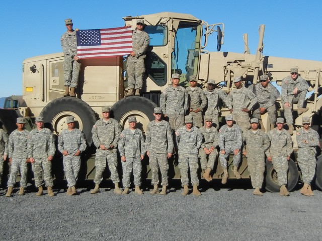 Warrior Company Builds Roadway at PTA