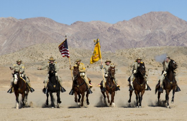 U.S. Cavalry Charge of the field of battle