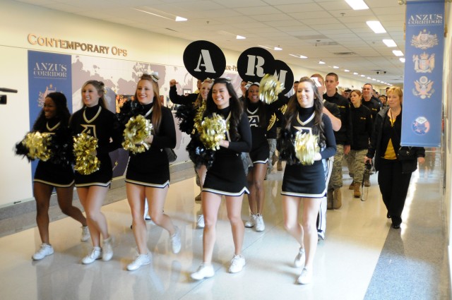 West Point cadets stir up spirit in advance of Army-Navy game