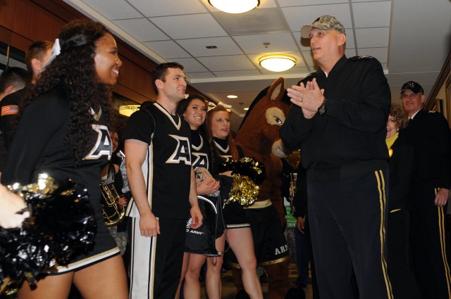 West Point cadets stir up spirit in advance of Army-Navy game