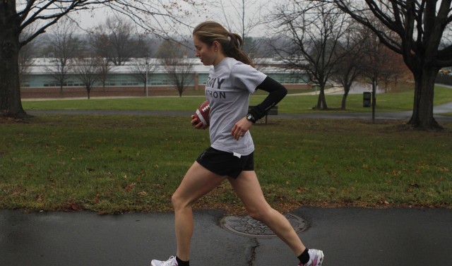 West Point marathoners run Army-Navy Game Ball into Philadelphia