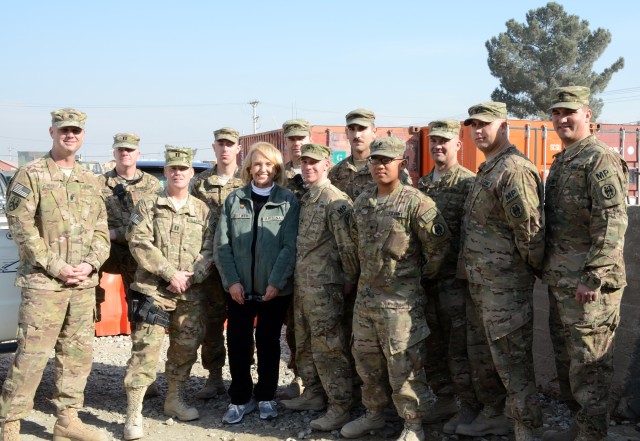 Governors visit troops at Bagram Airfield