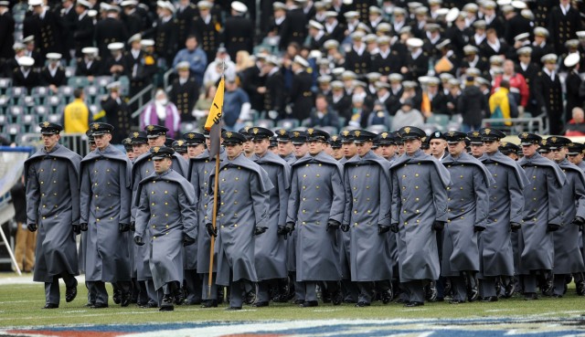 Corps of Cadets Marches onto Field