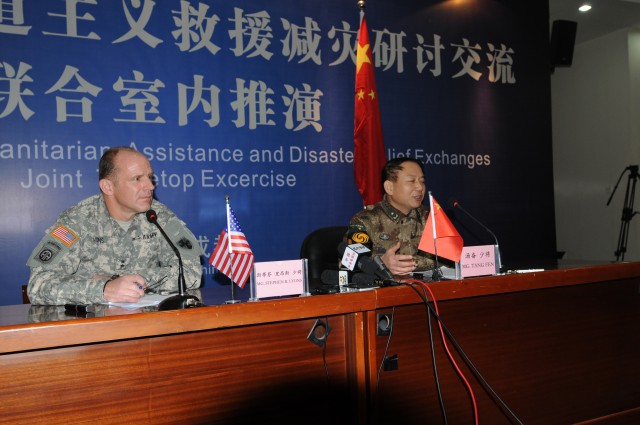Disaster management exchange press conference