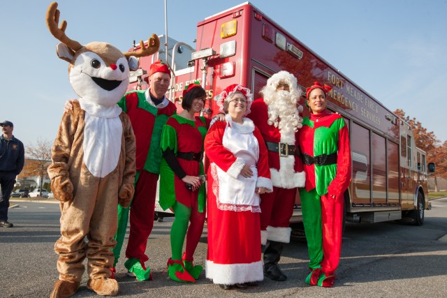 Santa Claus arrives for holiday season