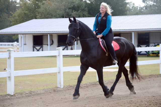 Horse trainer and Army wife; one woman's perfect balance
