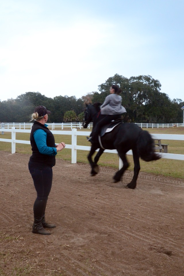 Horse trainer and Army wife; one woman's perfect balance