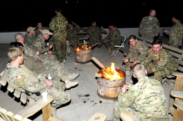 LNOs, 25th CAB bond on the roofs of Kandahar