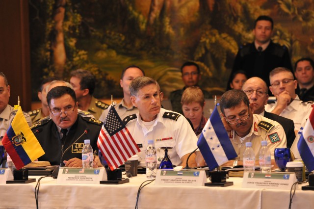 Army South CG participating in the Conference of American Armies