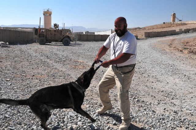 Canines keep soldiers safe, smiling