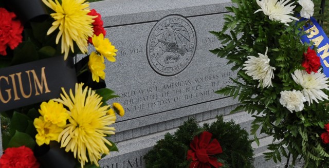 Inscription on Battle of the Bulge Memorial