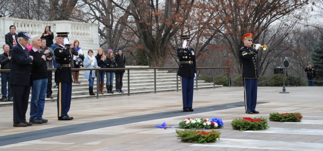 Battle of Bulge Veterans at Tomb of Unknowns