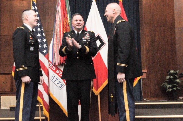 Change of stole ceremony welcomes new Division West chaplain