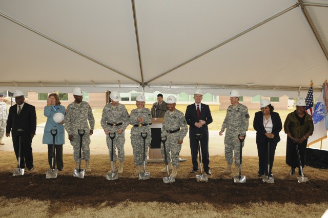 Groundbreaking ceremony on a new facility