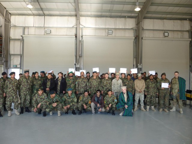 Afghan National Army and Afghan National Police join forces to learn critical skill