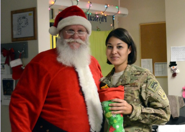 Santa visits hospital in Afghanistan