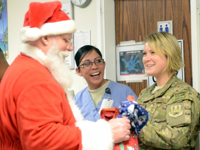Santa visits hospital in Afghanistan
