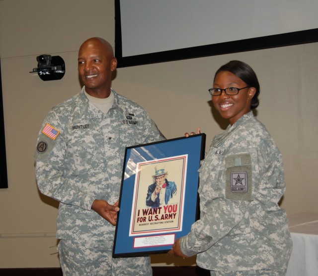 Chaplain Assistant Sang at Women's Equality Day Observance