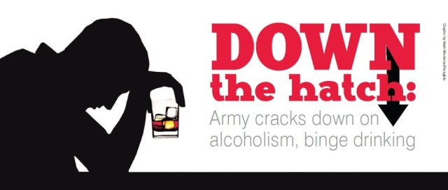 Down the hatch: Army cracks down on alcohol dependence, binge drinking