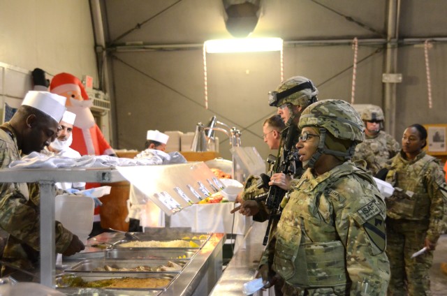 Christmas Dinner At Bagram Airfield 