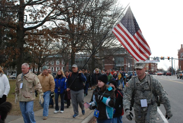 Christmas Eve Road March Honors Troops