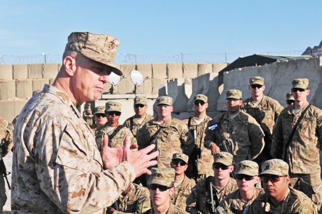 Gen. Allen, Top ISAF commanders visit troops in Afghanistan Christmas Day