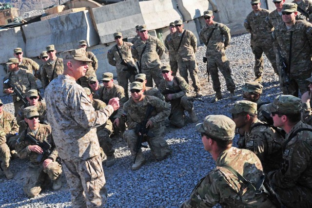 Gen. Allen, Top ISAF commanders visit troops in Afghanistan Christmas Day 