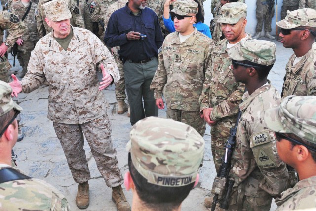Gen. Allen, Top ISAF commanders visit troops in Afghanistan Christmas Day 