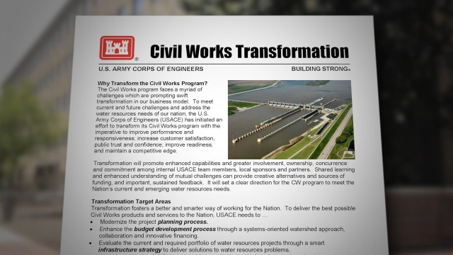 Civil works transformation