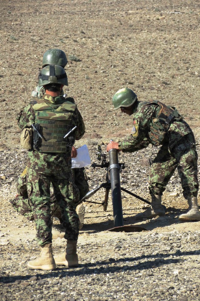 ANA demonstrate excellence, graduate mortar training