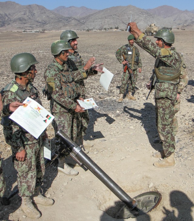 ANA demonstrate excellence, graduate mortar training