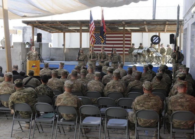 Combined Team Ready First uncases colors in Afghanistan