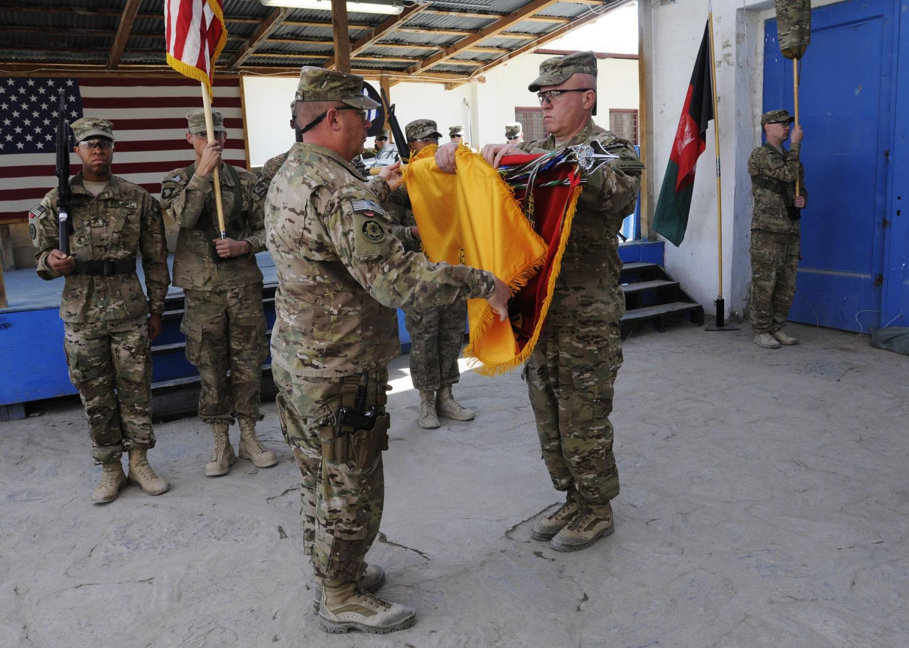 Combined Team Ready First uncases colors in Afghanistan | Article | The ...