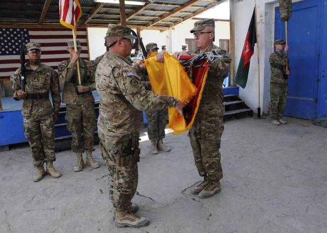 Combined Team Ready First uncases colors in Afghanistan