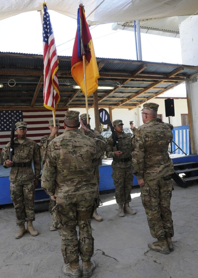 Combined Team Ready First uncases colors in Afghanistan