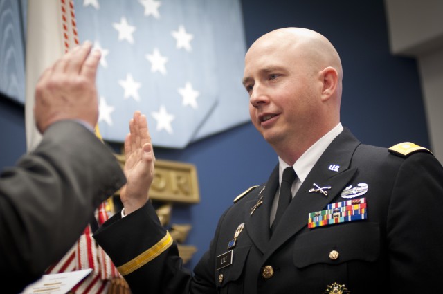Army Under Secretary promotes former Military Assistant