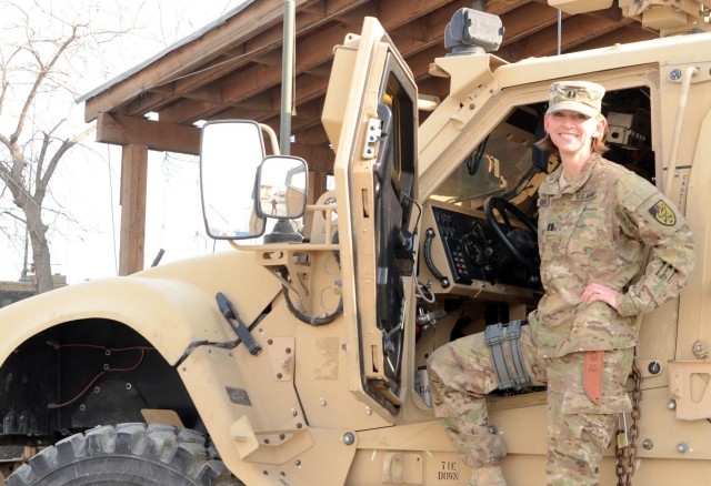 Communications officer goes from desk to dirt as Army MP