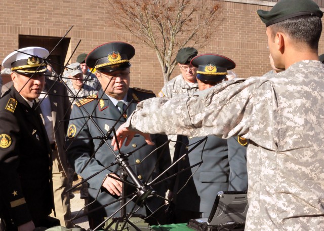 Kazakhstan military delegation visits FORSCOM, Fort Bragg