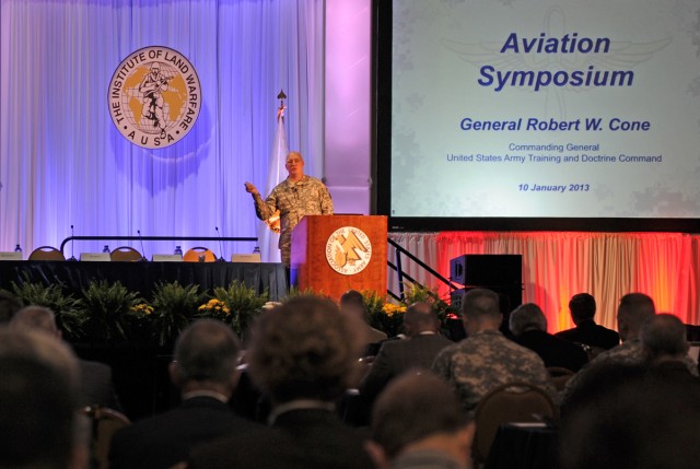 TRADOC Commander at AUSA Aviation Symposium