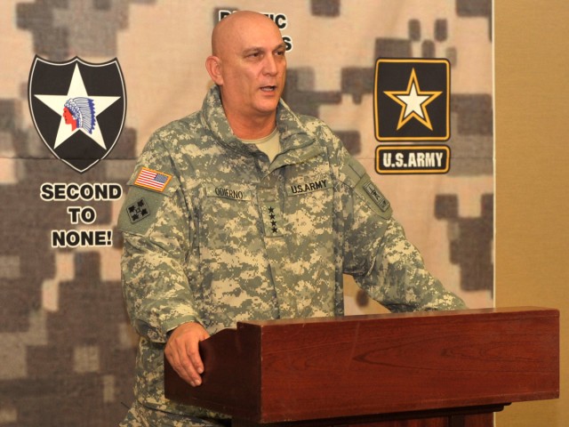 Odierno visits frontline troops in South Korea
